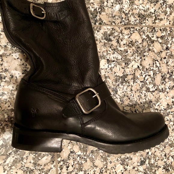 Frye Veronica Leather Mid-Calf Boots - Picture 2 of 4